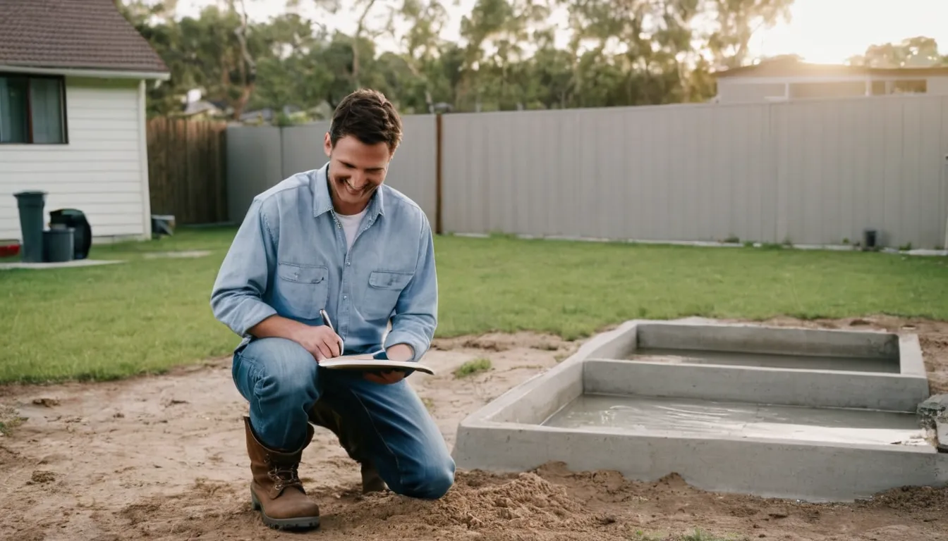 Provider inspecting an older septic tank in the Riverside area